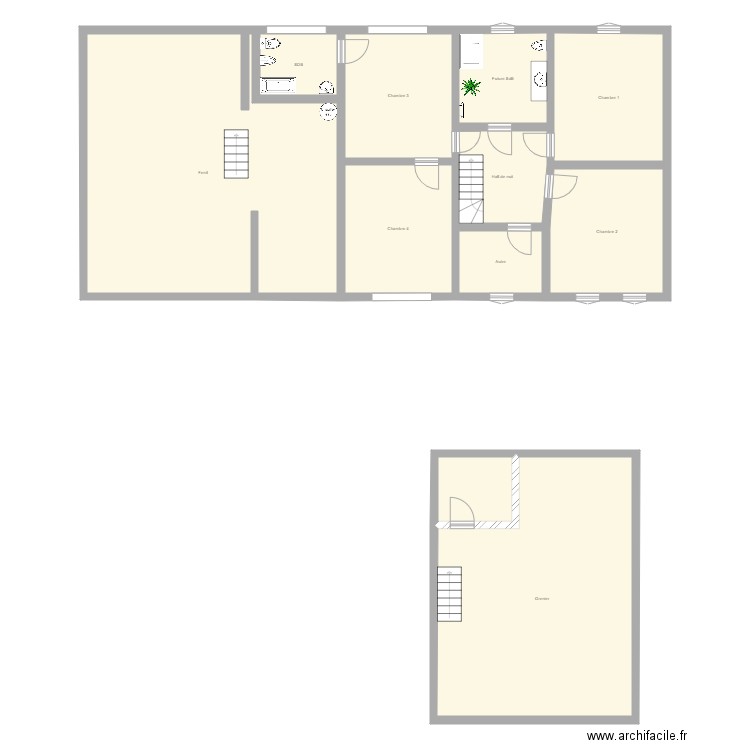 Futur SDB. Plan de 0 pièce et 0 m2