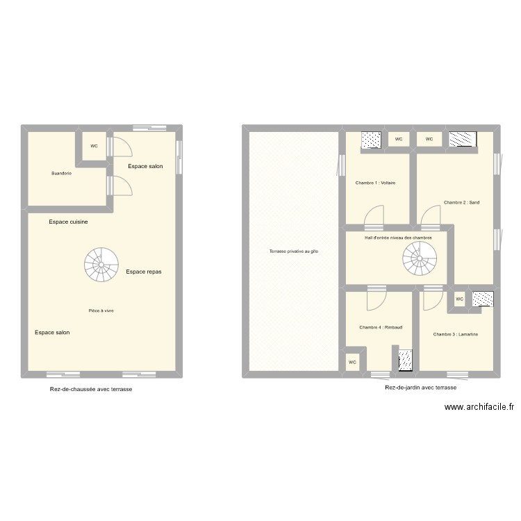 GR2230. Plan de 13 pièces et 148 m2