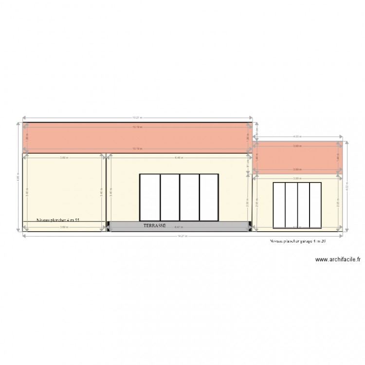 Facade Sud 2. Plan de 0 pièce et 0 m2