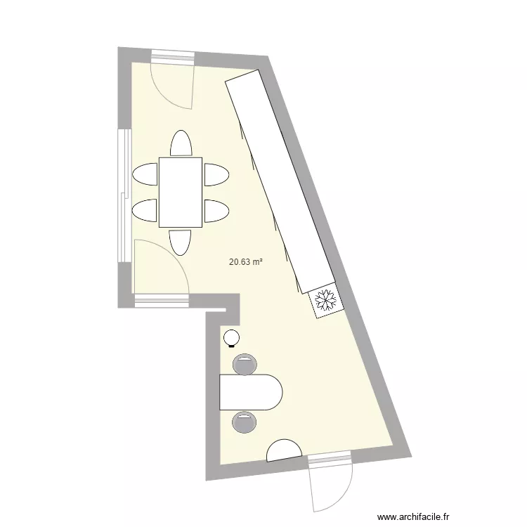 Cuisine Fred. Plan de 