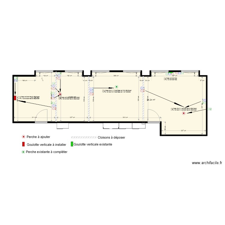 OpenSpace Mkt 2 Réseau et électricité. Plan de 0 pièce et 0 m2