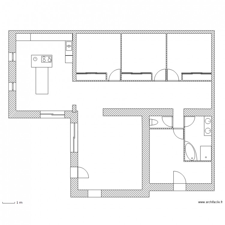 Distribution Intérieur. Plan de 0 pièce et 0 m2