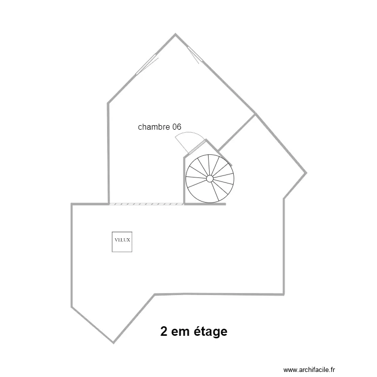 LOUPPE am 2e etage. Plan de 