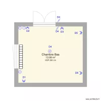 Maison Emanuel  Chambre Bas plan &eacute;l&eacute;ctrique