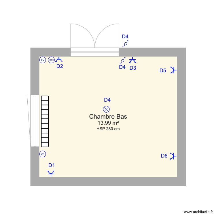 Maison Emanuel  Chambre Bas plan éléctrique. Plan de 0 pièce et 0 m2