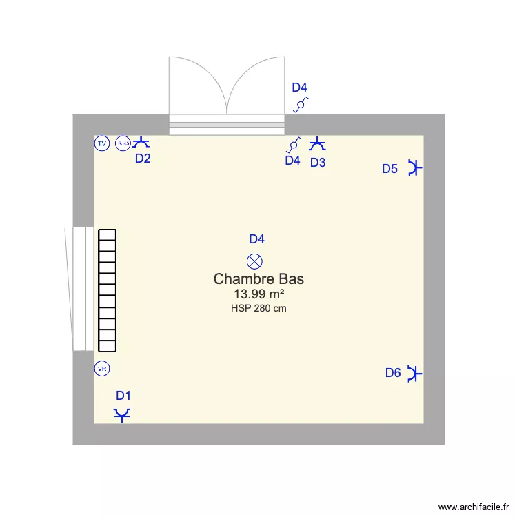 Maison Emanuel Chambre Bas plan éléctrique. Plan de Maison Emanuel Chambre Bas plan éléctrique. Plan de