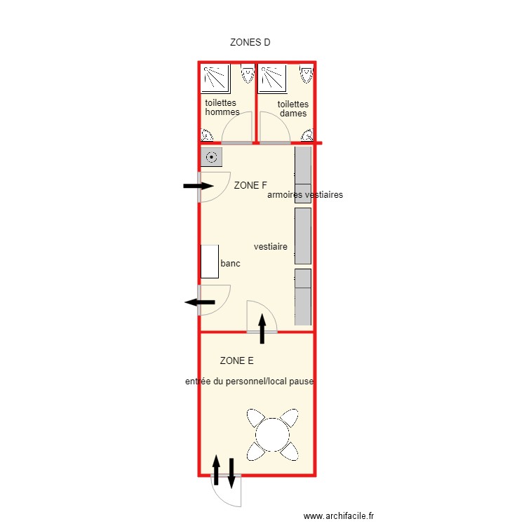 aménagement ZONES D  E et F REV 231018. Plan de 0 pièce et 0 m2