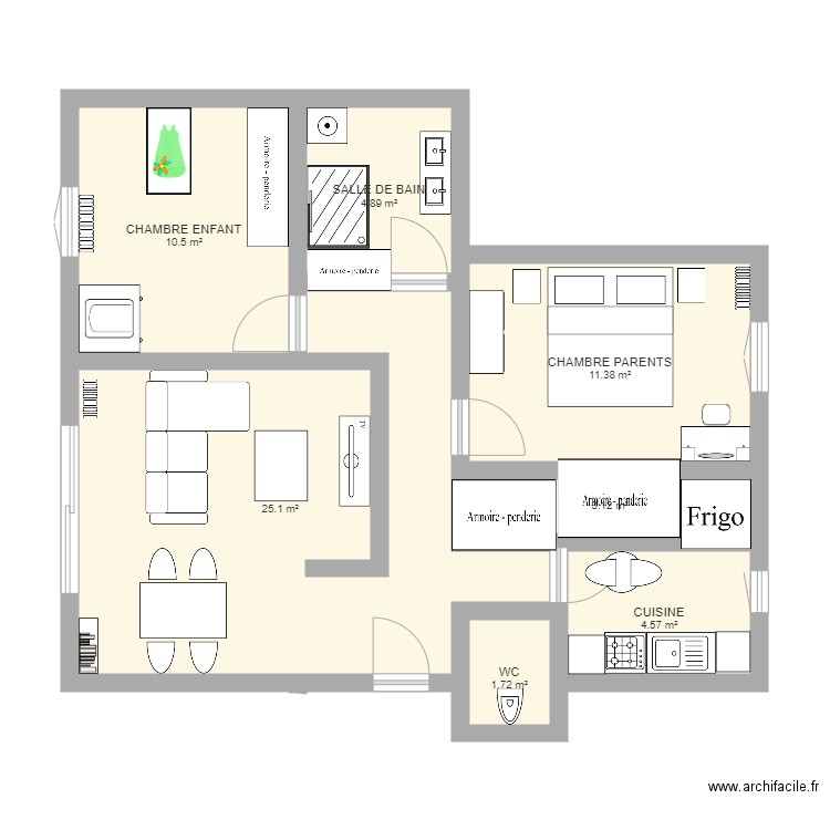 Appartement Vila Costa. Plan de 0 pièce et 0 m2