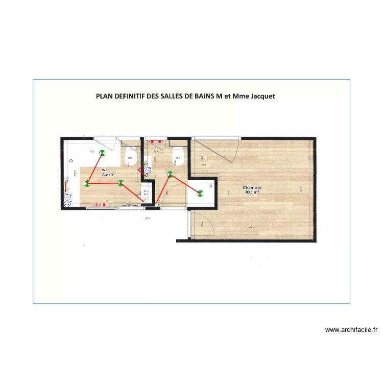 Plan électrique SDB Jacquet. Plan de Plan électrique SDB Jacquet. Plan de