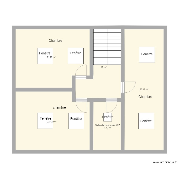 2e Etage projet. Plan de 0 pièce et 0 m2