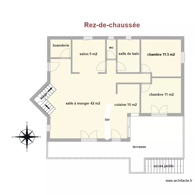 Rdc Monleon Magnoac. Plan de 