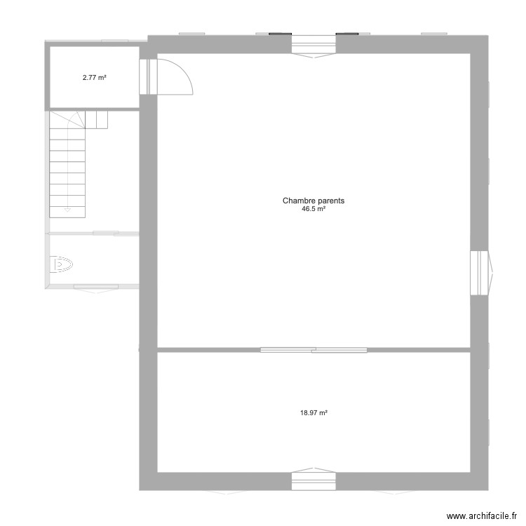 Maison Alfort variante. Plan de 0 pièce et 0 m2