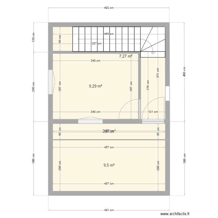 meg. Plan de 4 pièces et 29 m2