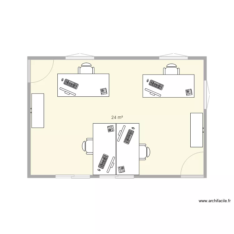 bureau crea. Plan de 