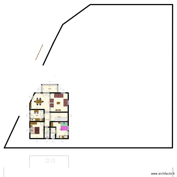 Duplex_Mile 1. Plan de 22 pièces et 177 m2