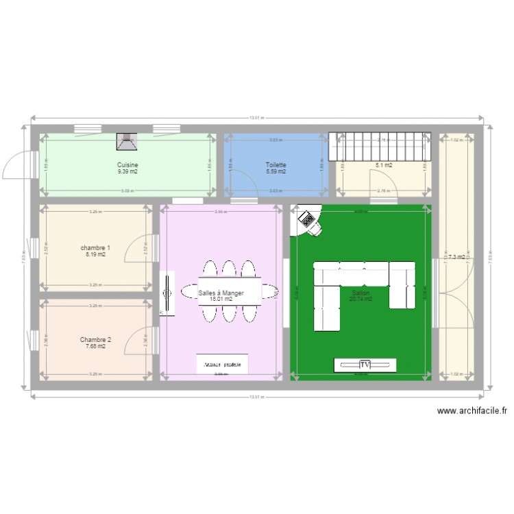 andoha. Plan de 0 pièce et 0 m2
