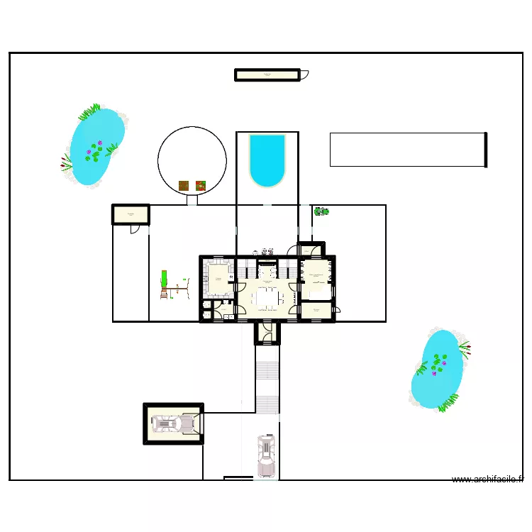 Petit manoir. Plan de 