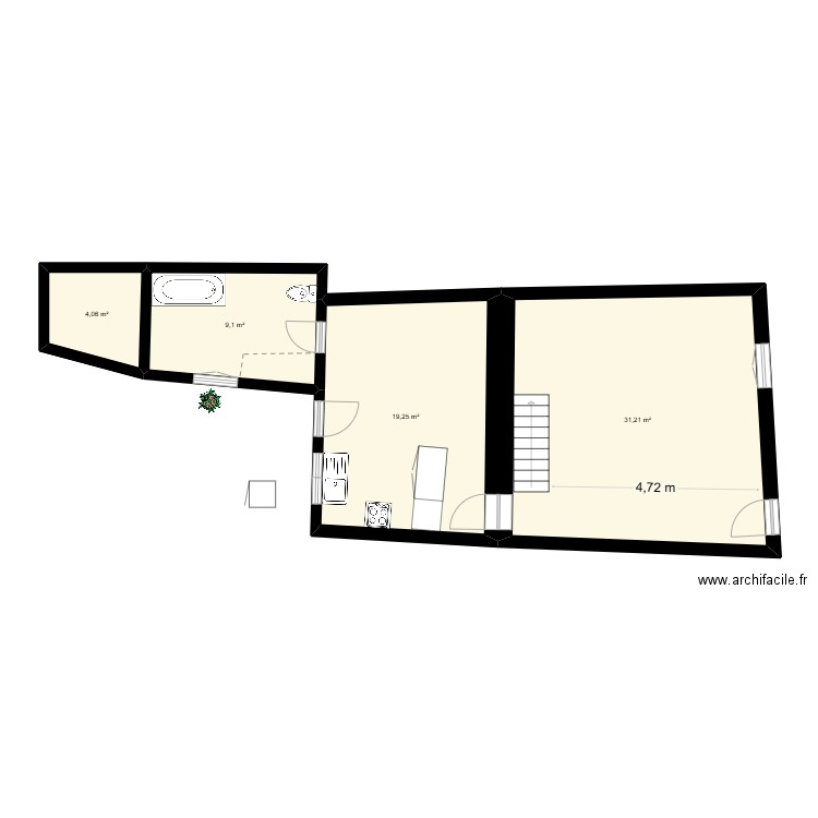 TIPHAINE. Plan de 0 pièce et 0 m2