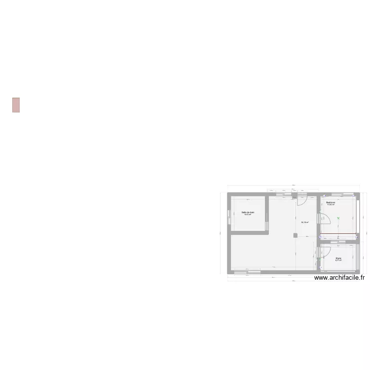 56 Ladybird NO FURNITURE. Plan de 