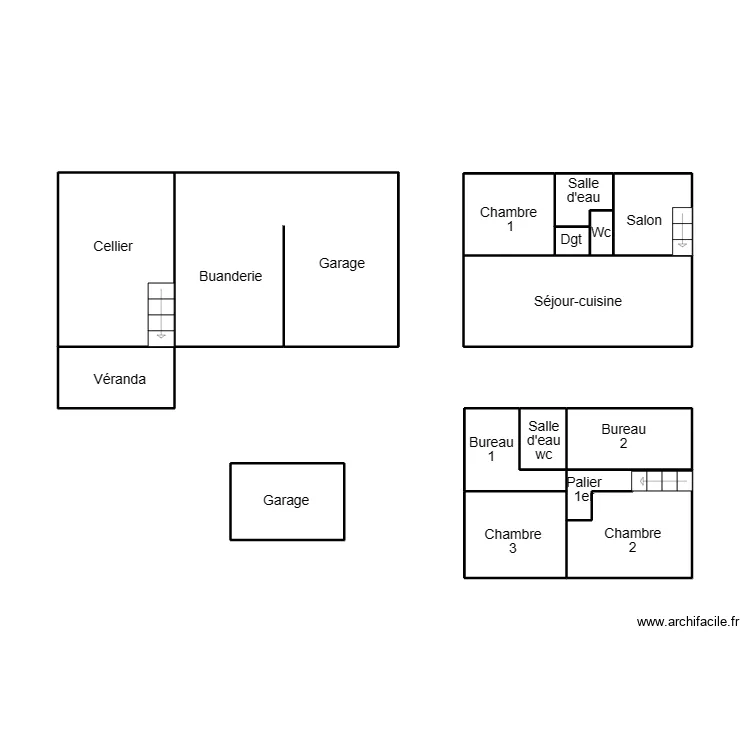 ERGUE GABERIC NICOLAS. Plan de 