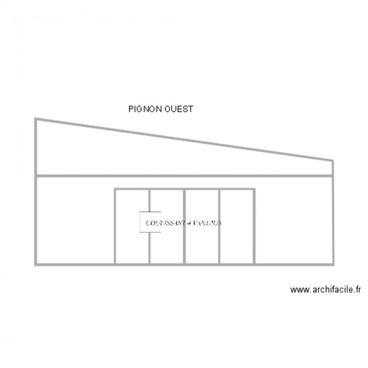 COUPE OUEST. Plan de 0 pièce et 0 m2