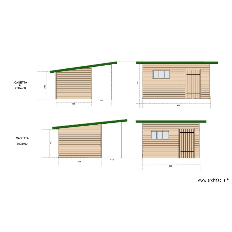 Casetta giardino. Plan de 0 pièce et 0 m2