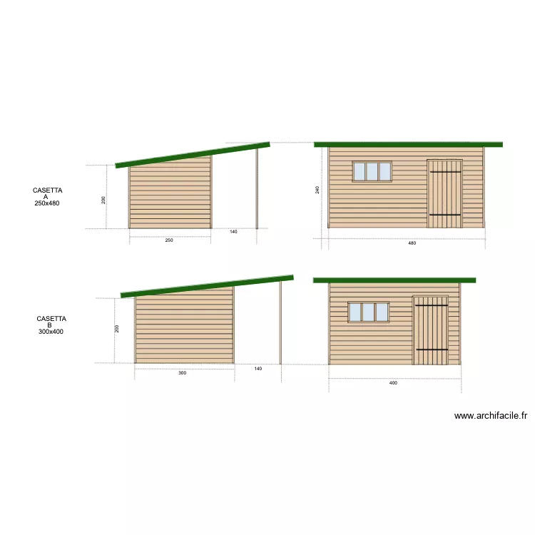 Casetta giardino. Plan de 