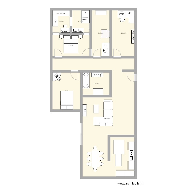 Maison. Plan de 0 pièce et 0 m2