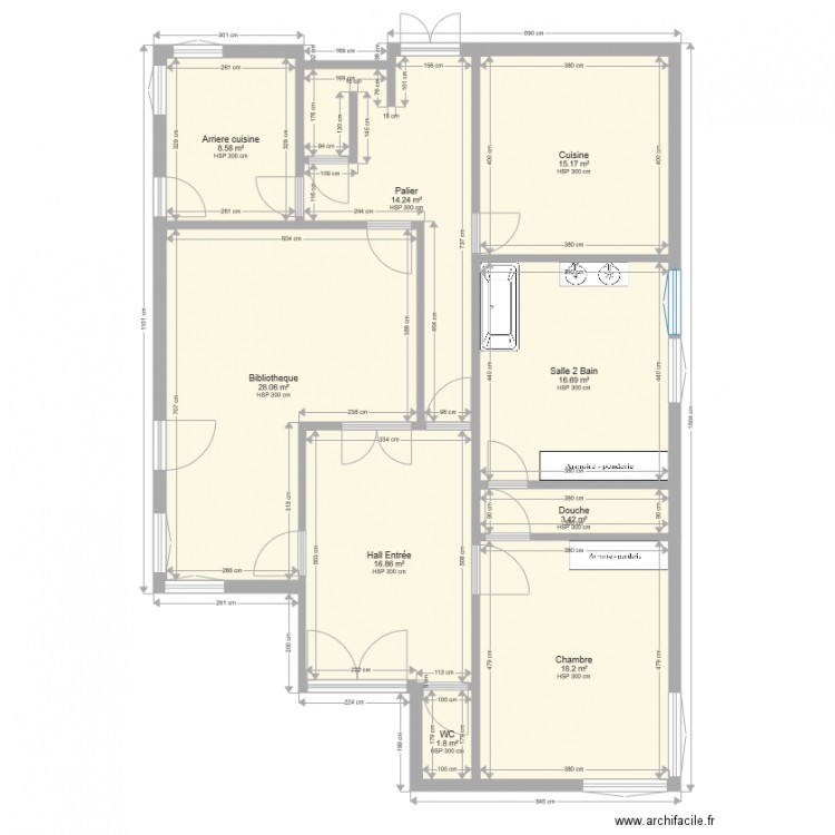 Solution2Lot1Etage1. Plan de 0 pièce et 0 m2