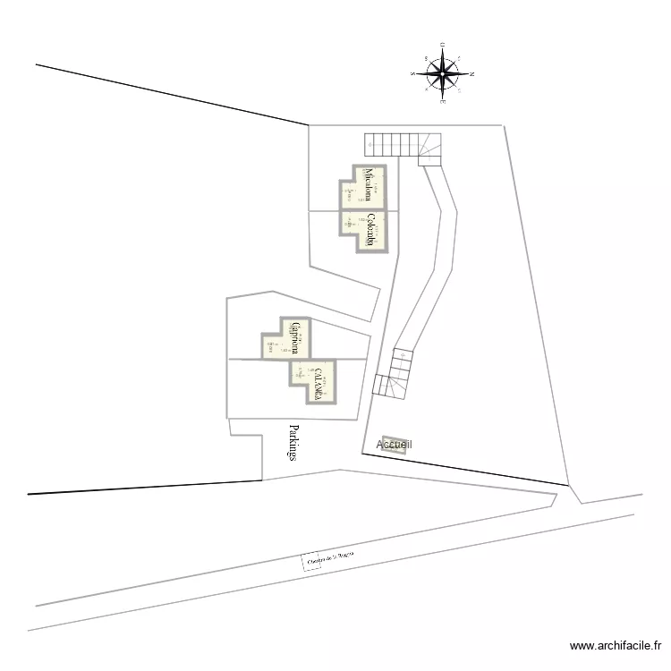 R&eacute;sidence La Raggia. Plan de 