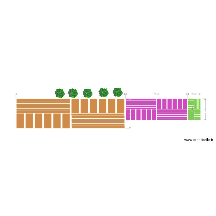 Jardin Roger et Janine. Plan de 0 pièce et 0 m2