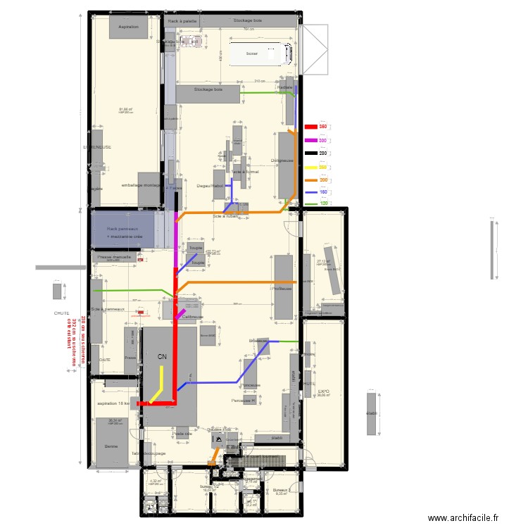 atelier Yann V5. Plan de 14 pièces et 666 m2