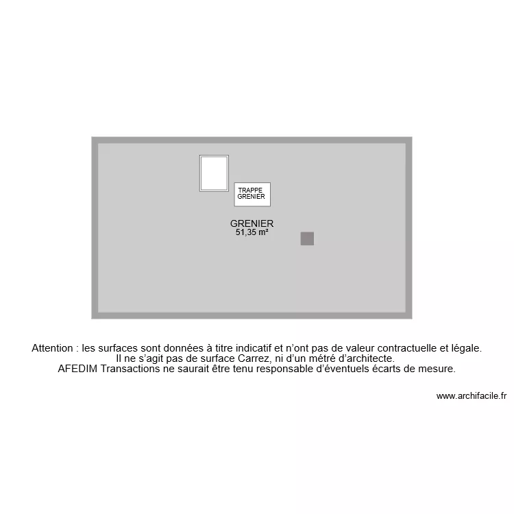 BI 8497 GRENIER . Plan de 