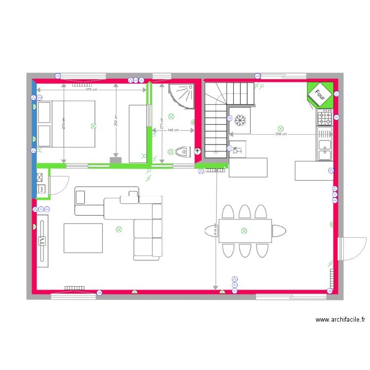 Garage 2020 n21 Cloisons et Amenagements +++ electricite. Plan de 0 pièce et 0 m2
