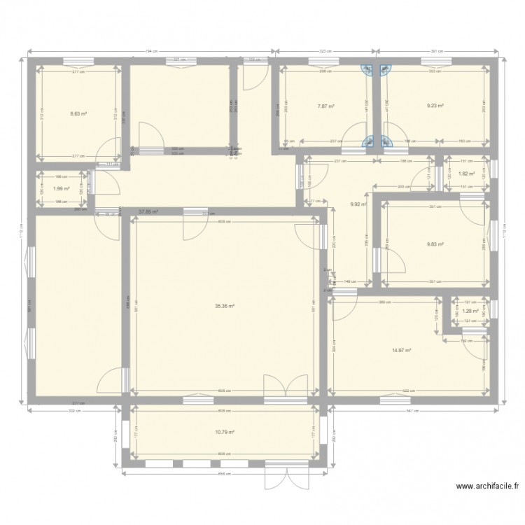 Plan de Maison F6. Plan de 0 pièce et 0 m2