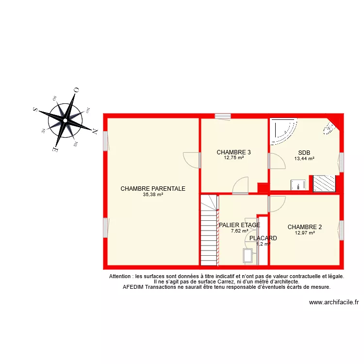 BI 6529 ETAGE. Plan de 