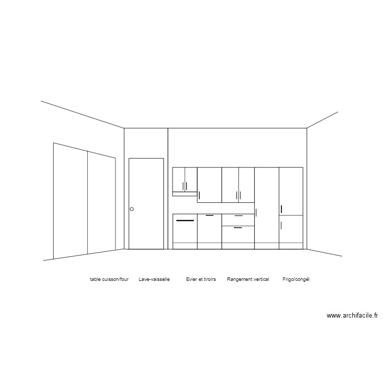 Maison principale cuisine. Plan de 0 pièce et 0 m2