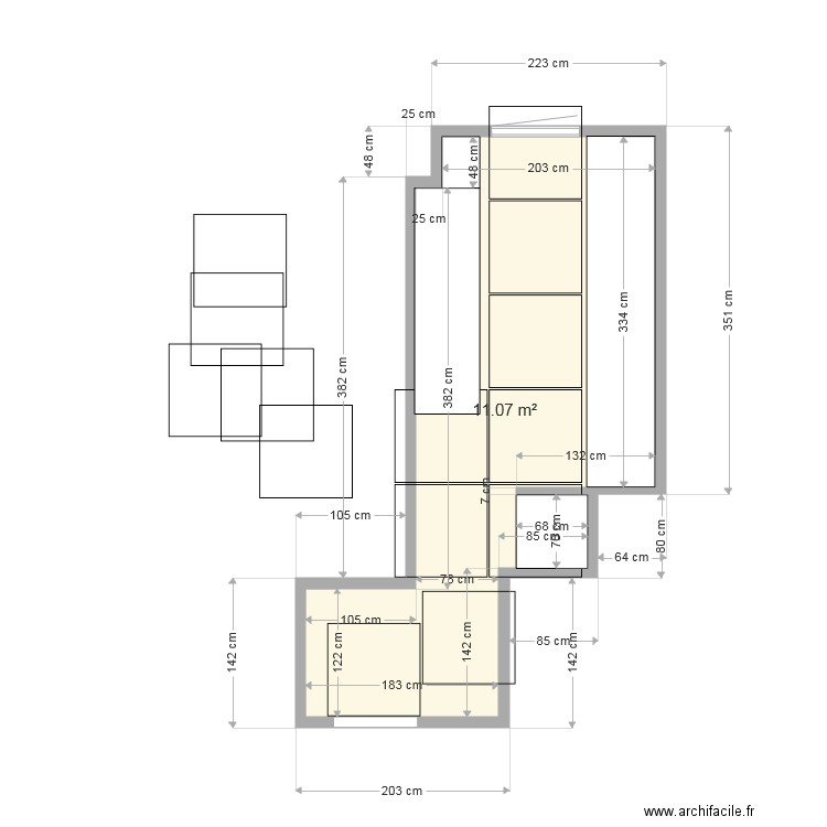 cuisine carrelage. Plan de 0 pièce et 0 m2