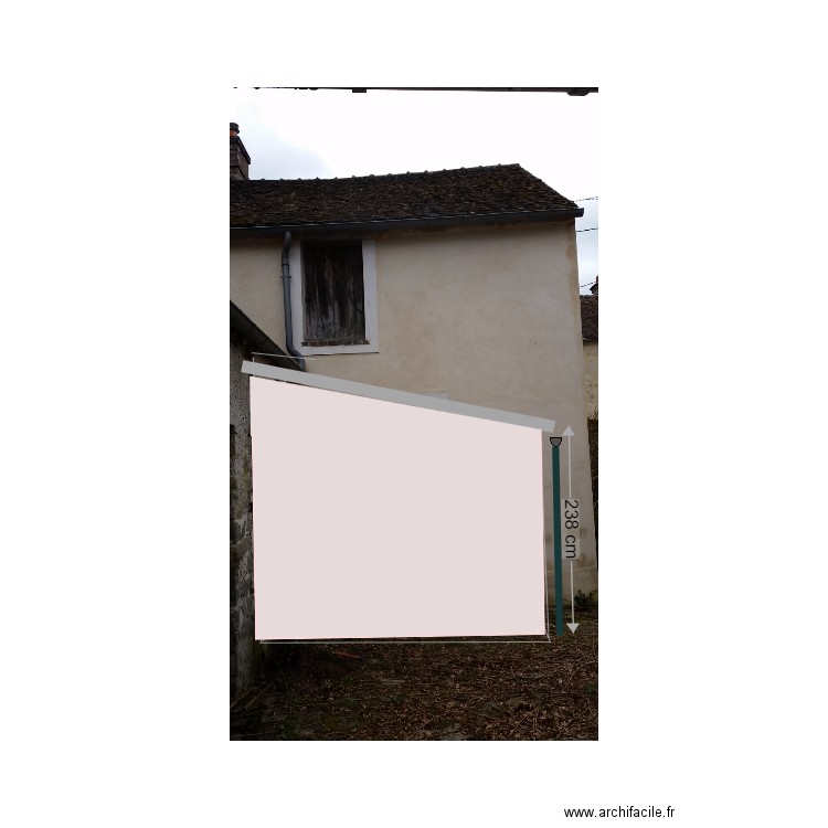 Implantation  WC façade Nord. Plan de 0 pièce et 0 m2