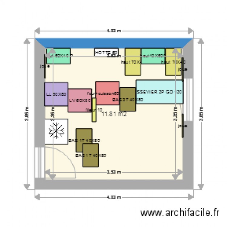 CUISINEFACADE. Plan de 0 pièce et 0 m2