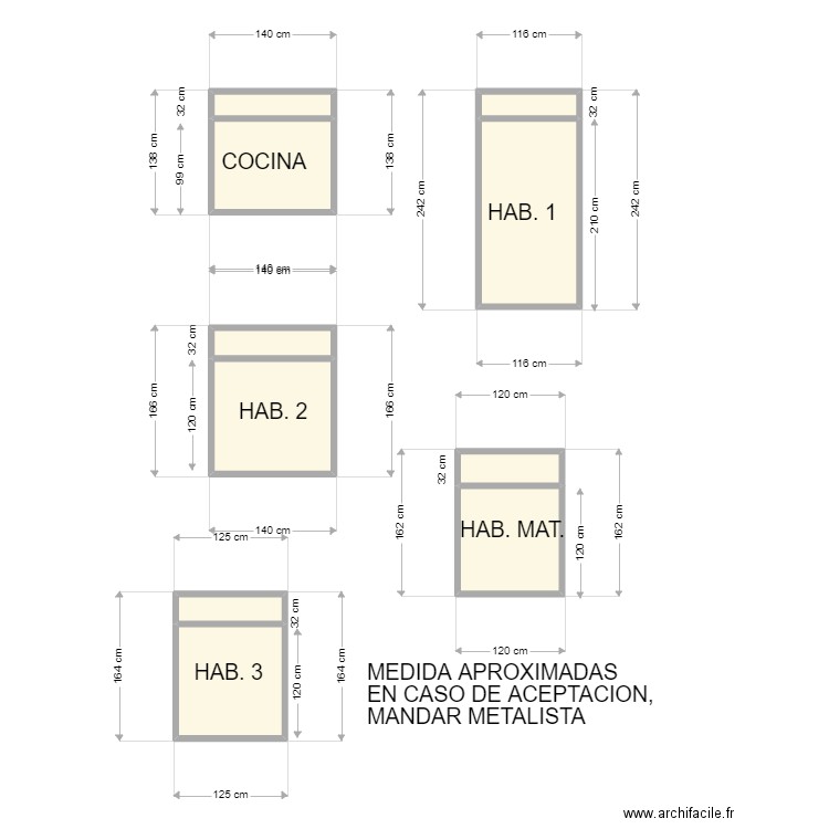 MIGUEL ANGEL PERSIANAS. Plan de 10 pièces et 9 m2