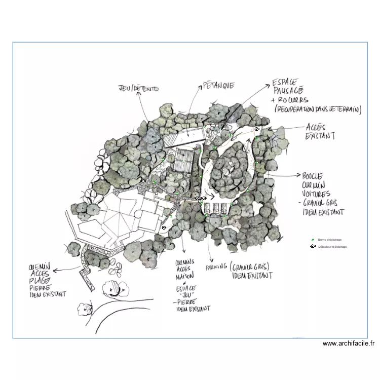 Jardin Turretini. Plan de Jardin Turretini. Plan de