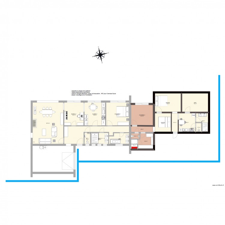 VEDRIN 75 m2. Plan de 0 pièce et 0 m2