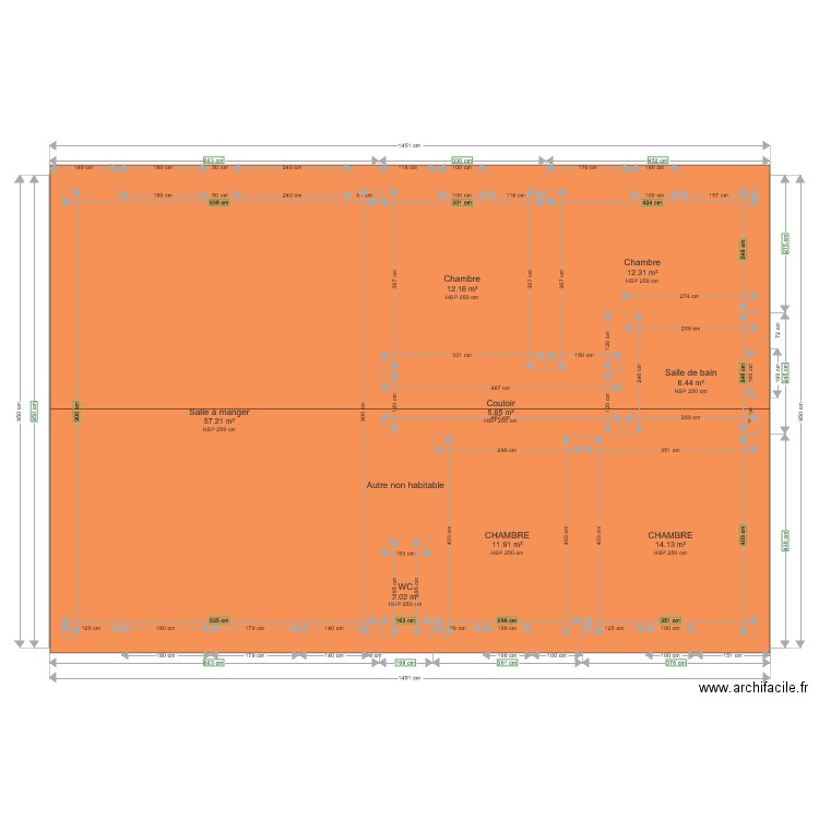 MAISON 2. Plan de 0 pièce et 0 m2