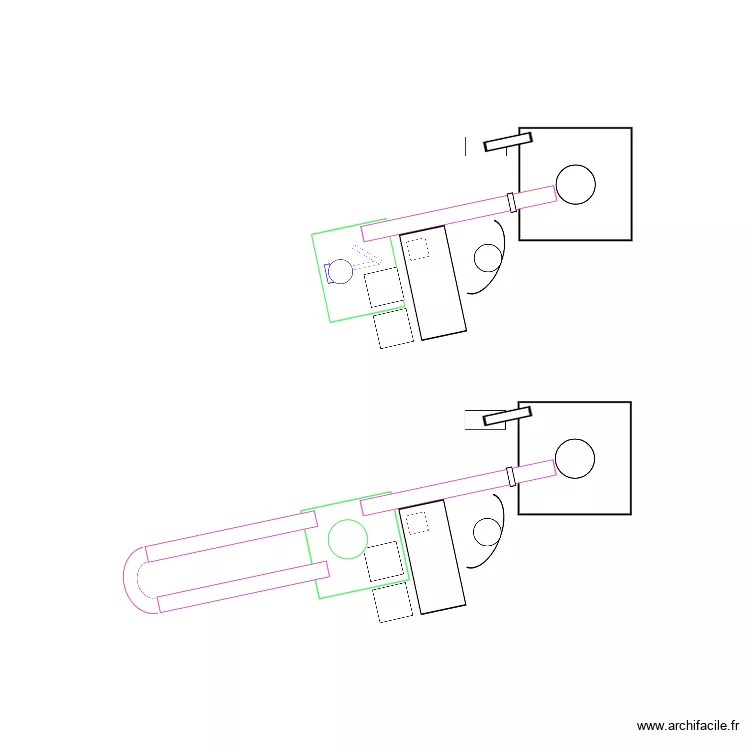 Implantation Erecam. Plan de 