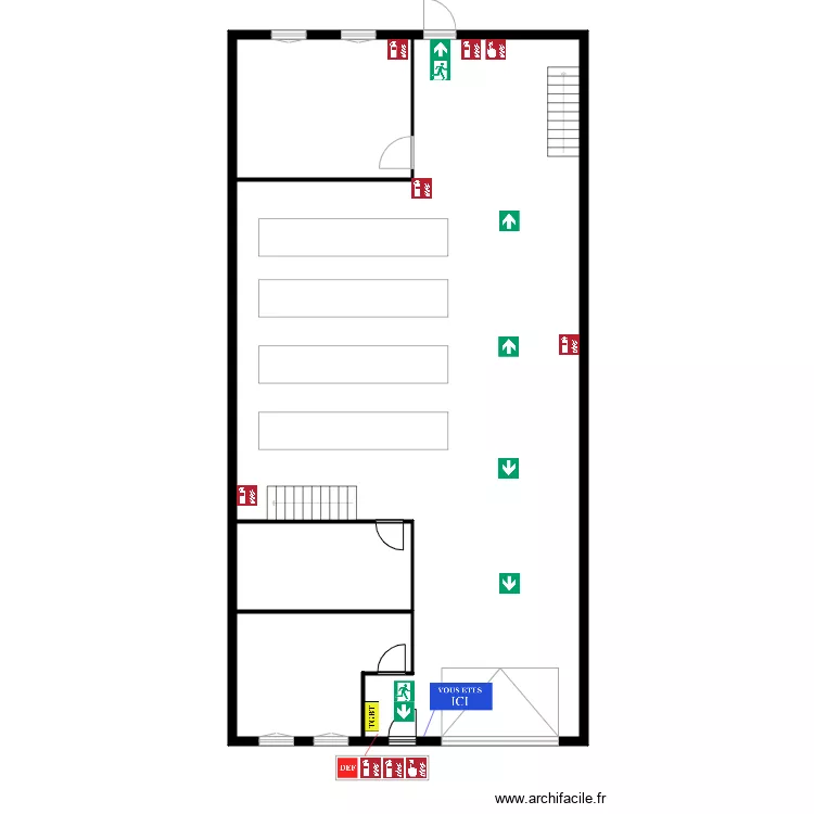 Savonnerie rdc. Plan de 