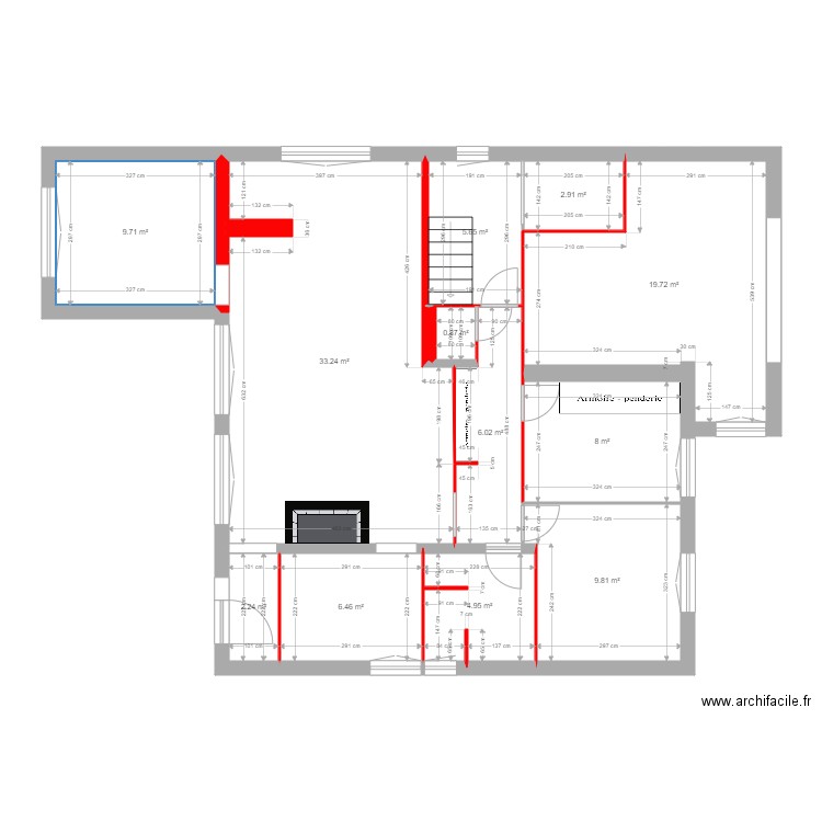 Drujon Démolition RDC. Plan de 0 pièce et 0 m2