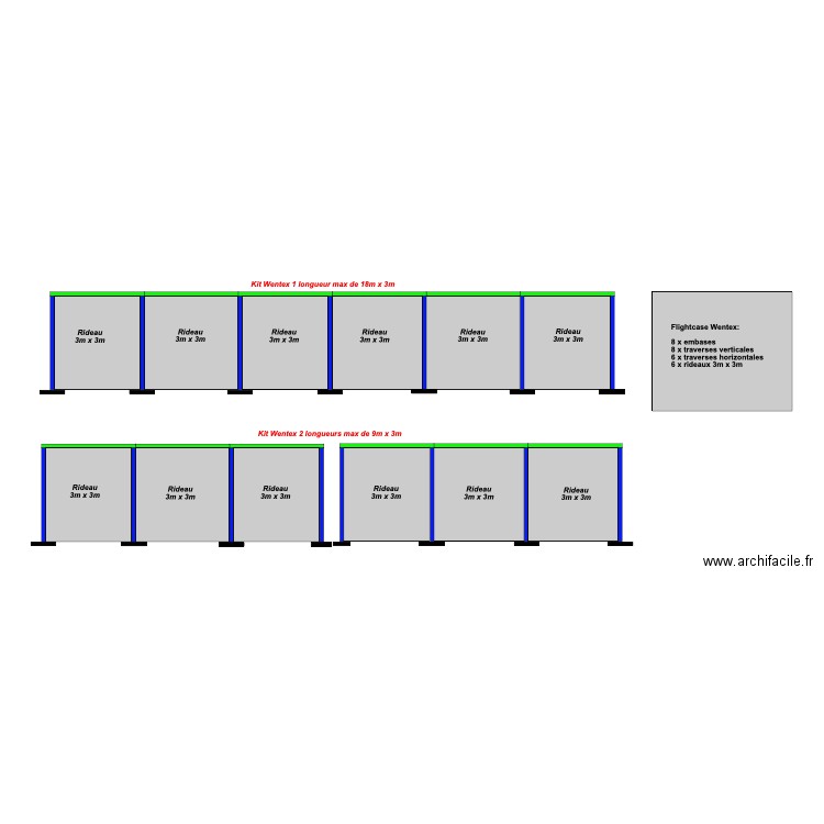 Wentex. Plan de 0 pièce et 0 m2