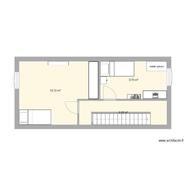 CHAMBRE 1. Plan de 0 pièce et 0 m2