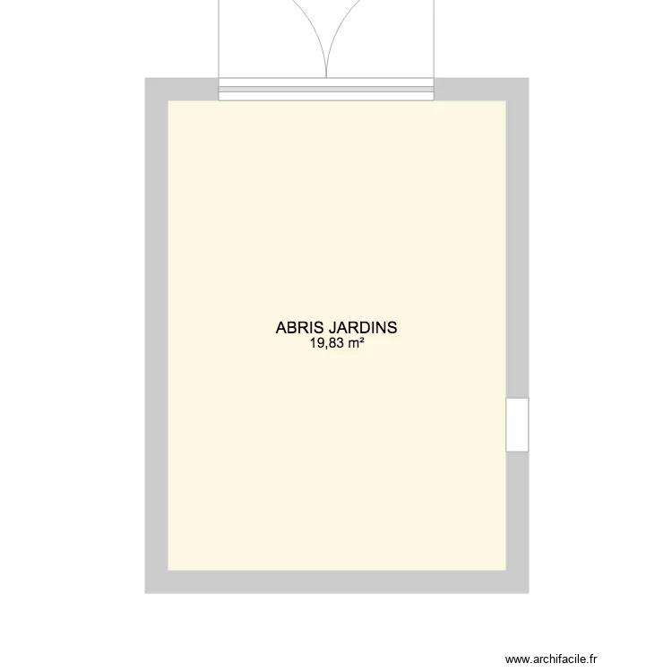 abris jardin. Plan de 